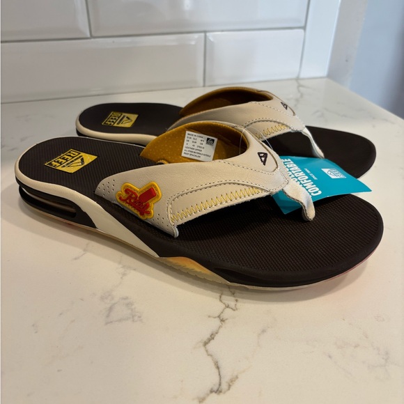 Reef Spackler Golf Sandals Flip Flops 19th Hole Mens Size 9 - Picture 1 of 7